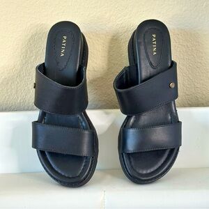 New Real Leather shoes sandals Portland Leather Goods size 8 women's with box